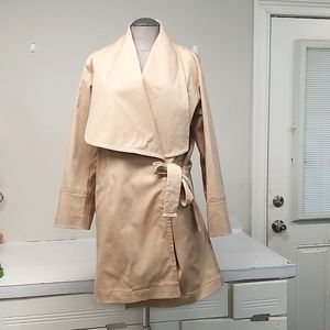 NWT ASOS Oversized Women Khaki Trench Coat Sz 2